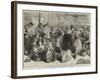 Relief of Paris, Venders of Poultry and Rabbits, Scene Near the Rue Lafayette-Frederick Barnard-Framed Giclee Print