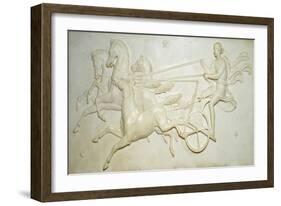 Relief of Phaeton Driving the Chariot of the Sun (Marble)-John Gibson-Framed Giclee Print