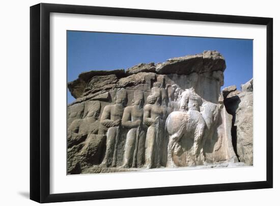Relief of Shapur I, Naqsh-I-Rustam, Iran-Vivienne Sharp-Framed Photographic Print