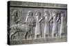 Relief of Syrians or Lydians, the Apadana, Persepolis, Iran-Vivienne Sharp-Stretched Canvas