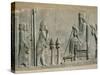 Relief of the Enthronement of Darius, Persepolis, Unesco World Heritage Site, Iran, Middle East-Desmond Harney-Stretched Canvas