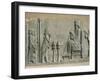 Relief of the Enthronement of Darius, Persepolis, Unesco World Heritage Site, Iran, Middle East-Desmond Harney-Framed Photographic Print