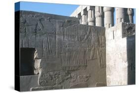 Relief of the Pharaoh Smiting His Enemies, Temple Sacred to Amun, Mut and Khons, Luxor, Egypt-CM Dixon-Stretched Canvas