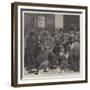 Relief of the Unemployed in London, Giving Out Soup-Tickets-null-Framed Giclee Print