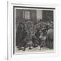 Relief of the Unemployed in London, Giving Out Soup-Tickets-null-Framed Giclee Print