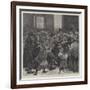 Relief of the Unemployed in London, Giving Out Soup-Tickets-null-Framed Giclee Print