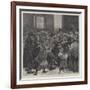 Relief of the Unemployed in London, Giving Out Soup-Tickets-null-Framed Giclee Print