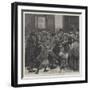 Relief of the Unemployed in London, Giving Out Soup-Tickets-null-Framed Giclee Print