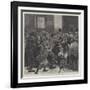 Relief of the Unemployed in London, Giving Out Soup-Tickets-null-Framed Giclee Print