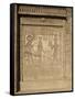 Relief on the Birth-House, Temple of Hathor, Dendera, Egypt, North Africa, Africa-Philip Craven-Framed Stretched Canvas