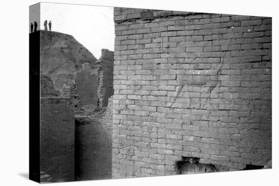 Relief on the Ishtar Gate, Babylon, 1917-1919-null-Stretched Canvas