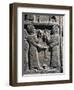 Relief Portraying Two Young People Playing with Spinning Top, from Carchemish, Turkey-null-Framed Giclee Print