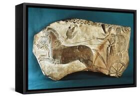 Relief Portraying Warriors on Wagon from Sardis, Turkey-Persian School-Framed Stretched Canvas