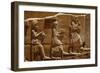 Relief Sculpture of Men Carrying Offerings on the Walls of Persepolis. Persepolis, Iran., 1990S (Ph-James L Stanfield-Framed Giclee Print