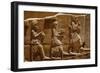 Relief Sculpture of Men Carrying Offerings on the Walls of Persepolis. Persepolis, Iran., 1990S (Ph-James L Stanfield-Framed Giclee Print