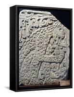 Relief Showing a Jaguar Devouring a Human Heart-null-Framed Stretched Canvas