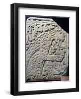 Relief Showing a Jaguar Devouring a Human Heart-null-Framed Giclee Print