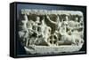 Relief Showing Battle Scene Between Alexander and Darius, from Isernia, Italy, 2nd-1st Century BC-null-Framed Stretched Canvas