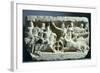 Relief Showing Battle Scene Between Alexander and Darius, from Isernia, Italy, 2nd-1st Century BC-null-Framed Giclee Print