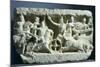 Relief Showing Battle Scene Between Alexander and Darius, from Isernia, Italy, 2nd-1st Century BC-null-Mounted Giclee Print