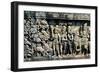 Relief Showing Scene from a Sutra, Barabudur, Java, C750-850-null-Framed Photographic Print