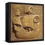 Relief Showing Venetian Galleon-Michele San Micheli-Framed Stretched Canvas