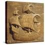 Relief Showing Venetian Galleon-Michele San Micheli-Stretched Canvas