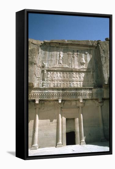 Relief, Tomb of Artaxerxes Ii, Persepolis, Iran-Vivienne Sharp-Framed Stretched Canvas