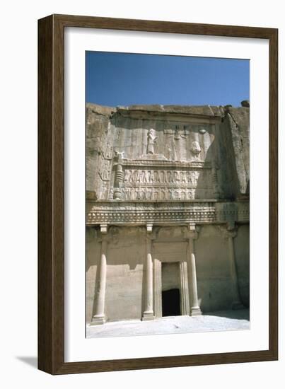 Relief, Tomb of Artaxerxes Ii, Persepolis, Iran-Vivienne Sharp-Framed Photographic Print