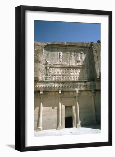 Relief, Tomb of Artaxerxes Ii, Persepolis, Iran-Vivienne Sharp-Framed Photographic Print