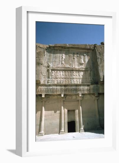 Relief, Tomb of Artaxerxes Ii, Persepolis, Iran-Vivienne Sharp-Framed Photographic Print