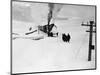 Relief Train Reaches Last Snow Block-null-Mounted Photographic Print