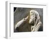 Relief with Old Bearded Man in Profile Identifiable with the God Saturn, Due to the Greek Name Aion-null-Framed Giclee Print