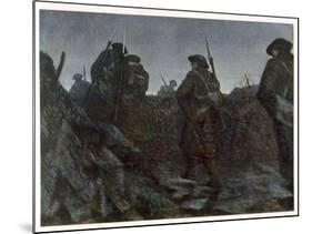 Reliefs at Dawn, from British Artists at the Front, Continuation of the Western Front, 1918-Christopher Richard Wynne Nevinson-Mounted Giclee Print