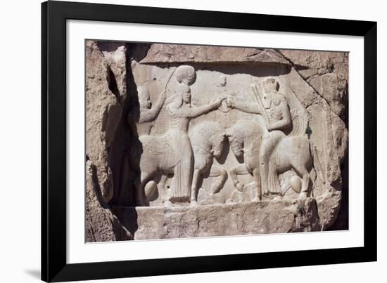 Reliefs at Naqsh-E Rustam, Iran, Middle East-Sybil Sassoon-Framed Photographic Print