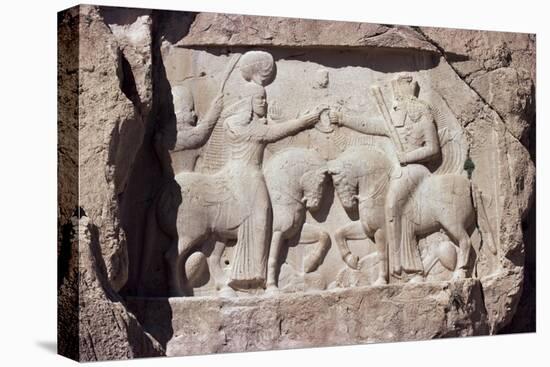 Reliefs at Naqsh-E Rustam, Iran, Middle East-Sybil Sassoon-Stretched Canvas