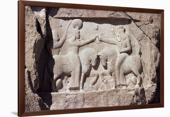 Reliefs at Naqsh-E Rustam, Iran, Middle East-Sybil Sassoon-Framed Photographic Print