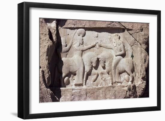 Reliefs at Naqsh-E Rustam, Iran, Middle East-Sybil Sassoon-Framed Photographic Print