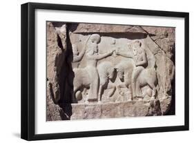 Reliefs at Naqsh-E Rustam, Iran, Middle East-Sybil Sassoon-Framed Photographic Print