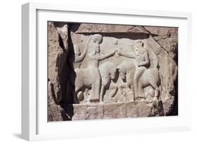 Reliefs at Naqsh-E Rustam, Iran, Middle East-Sybil Sassoon-Framed Photographic Print