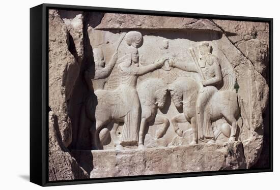 Reliefs at Naqsh-E Rustam, Iran, Middle East-Sybil Sassoon-Framed Stretched Canvas