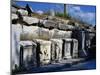 Reliefs Depicting Gladiators Along Sacred Way or Street in Marble, Ephesus, Turkey-null-Mounted Giclee Print