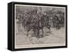 Relieved at Last, the Volunteer Cavalry Which First Reached Ladysmith Cheering Sir George White-Frank Craig-Framed Stretched Canvas