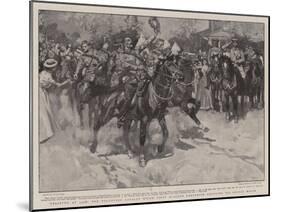 Relieved at Last, the Volunteer Cavalry Which First Reached Ladysmith Cheering Sir George White-Frank Craig-Mounted Giclee Print