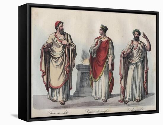 Religion in Ancient Rome-Stefano Bianchetti-Framed Stretched Canvas