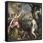 Religion Saved by Spain-Titian (Tiziano Vecelli)-Framed Stretched Canvas