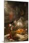 Religious Ceremony at Ganges River, Varanasi, India-Ali Kabas-Mounted Photographic Print