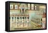 Religious Dance in the Temple of Isis, Egypt-null-Framed Stretched Canvas