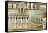 Religious Dance in the Temple of Isis, Egypt-null-Framed Stretched Canvas