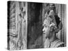 Religious Dancer at Temple of Angkor Wat, Wearing Richly Embroidered and Ornamented Costumes-Eliot Elisofon-Stretched Canvas